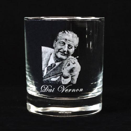 Legends of Magic Engraved Whiskey Glass - Dai Vernon